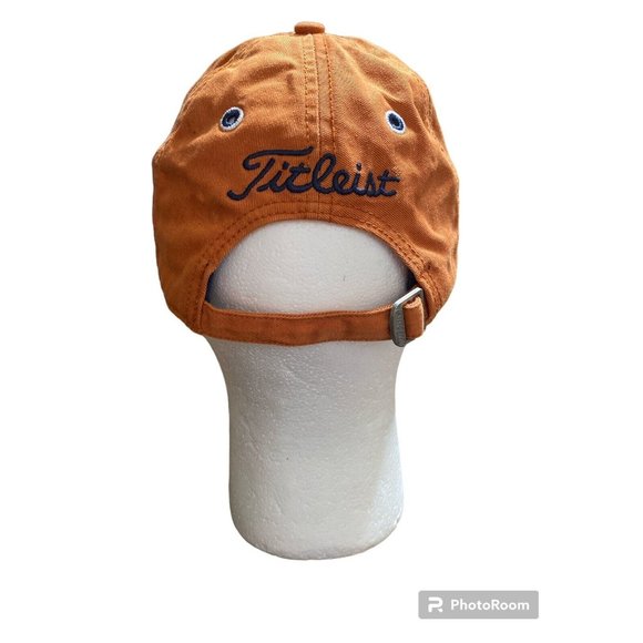 New ERA Adjustable Titleist Burnt Orange with Blue Embroidery - Picture 3 of 5